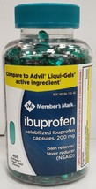 Member&#39;s Mark Ibuprofen Softgels, 200mg (400 ct.) Compare to Advil Liquid Gels - £17.42 GBP