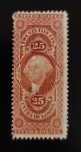 1862-71 25c U.S. Internal Revenue 1st Issue Washington R45c, Entry of Go... - $1.98