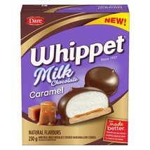 4 Boxes Dare Whippet Milk Chocolate Caramel Cookies 230g Each -Free Ship... - $32.90