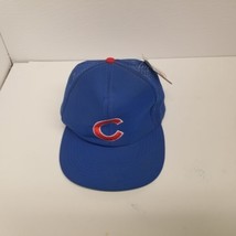 Vintage Chicago Cubs MLB Trucker Mesh Back Snapback Hat, NOS w/ Tags - £17.30 GBP