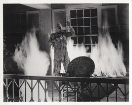 The Mummy&#39;s Tomb Lon Chaney Jr surrounded by fire vintage 8x10 inch photo - $19.99