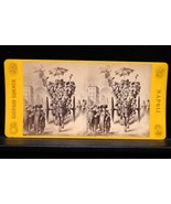 Antique Giorgio Sommer Napoli Stereoview Humor Satire Unusual Clown Horse - €17,27 EUR
