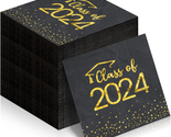Class of 2024 Graduation Napkins, 100Pcs Disposable Congrats Grad Paper ... - $26.05