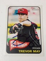 Trevor May Minnesota Twins 2014 Topps Heritage Autograph Card #106 READ DESCRIP - $6.33