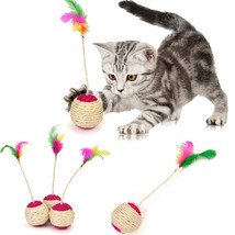 Cat Toy Pet Cat Sisal Scratching Ball - $6.23