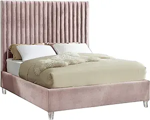 Candace Collection Modern | Contemporary Velvet Upholstered Bed With Dee... - $1,015.99