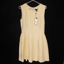 NWT BCBG Maxazria Medium Lined Dress Off White Color NEW $368 Sleeveless BackZip - £70.96 GBP