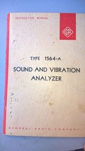 GenRad Type 1564-A Sound and  Vibration Analyzer Instruction Manual - £23.49 GBP