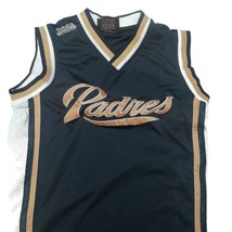 Stitches Youth Boys Size M 10-12 MLB San Diego Padres Sleeveless Jersey Blue - £26.20 GBP