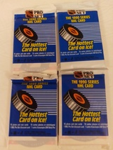 1990 Pro Set Official NHL Hockey Card Wax Pack 15 Cards Per Pack Lot Of 4 Packs - £23.97 GBP