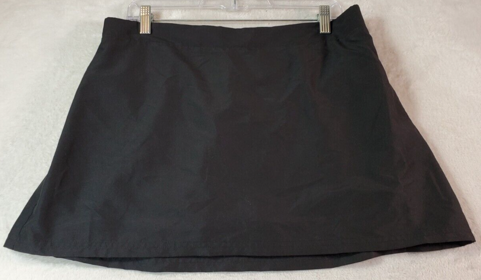 Primary image for Kona Sol Swim Skirt Womens Large Black Recycled Underwired Pentie Elastic Waist