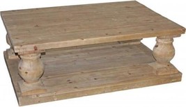 Coffee Table Cocktail Column Natural Pine - $2,399.00