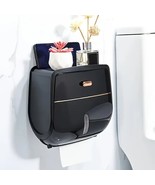 1pc Toilet Roll Paper Holder Double Layer Large Capacity Storage Box Wal... - $47.37 CAD