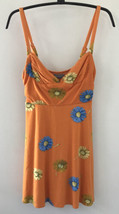 Urban Outfitters Orange Floral Mini Sundress XS - £797.51 GBP