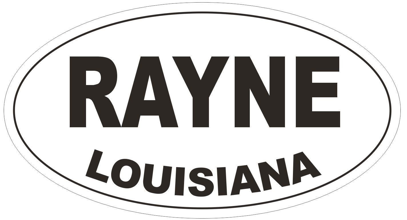 Rayne Louisiana Oval Bumper Sticker or Helmet Sticker D3863 - $1.39 - $75.00