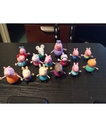 Lot of 15 Peppa Pig and Friends Figurines Toys Mini Figure Cake Toppers - $23.66