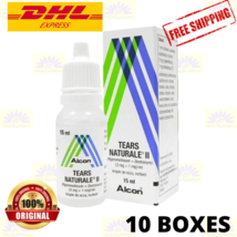 10 X Alcon Tears Naturale II 15ml Lubricant Soothing &amp; Moisturizing Eye Drops - £65.46 GBP