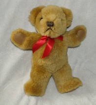 Takara 1993 Stuffed Plush Hug N Love Teddy Bear Red Ribbon Bow Brown Talk Laugh - £39.56 GBP