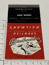 Vintage Matchbook Cover  Heilman’s Beachcomber  Ft. Lauderdale,Fla gmg Unstruck - £9.89 GBP