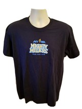 NYRR New York Road Runners Mighty Milers Adult Large Blue TShirt - £12.98 GBP