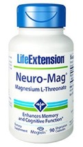 MAKE OFFER! 4 Pack Life Extension Neuro-Mag  magnesium  90 caps image 2