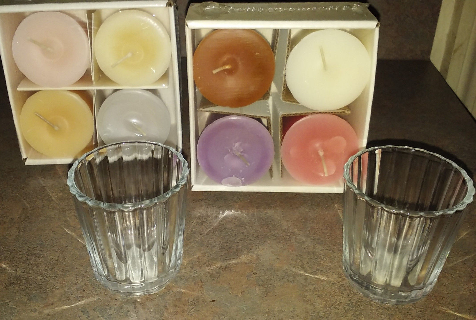 Valerie Parr Hill Votive Candles  Assorted Scents Glass holders - $19.99