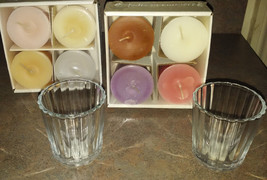 Valerie Parr Hill Votive Candles  Assorted Scents Glass holders - £14.95 GBP