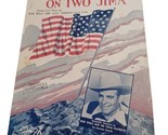1945 Stars and Stripes on Iwo Jima WWII sheet music - Bob Wills  Texas P... - $7.87