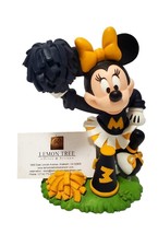 Cheerleader Minnie Mouse Disney Figurine Cheering Business card holder 7&quot;  tall - £12.77 GBP