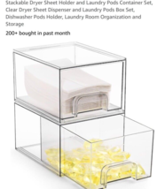 Stackable Dryer Sheet Holder and Laundry Laundry Pods and Dryer Sheet Co... - $237.26 MXN