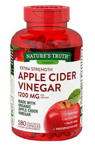  Nature&#39;s Truth Apple Cider Vinegar 1200 mg 180 Capsules Natures  - $24.64