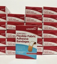 24 Box - Leader 174395 Antibacterial Flexible Fabric Adhesive Bandage 3/... - £20.63 GBP