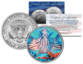 LIONFISH * Fish Series * JFK Kennedy Half Dollar U.S. Colorized Coin - £6.71 GBP