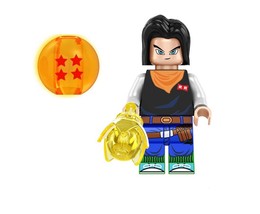 Ktoys Building Android 17 Dragon Ball Super Z blue weapon Minifigure US Toys - £6.38 GBP