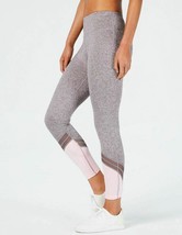 Ideology Women&#39;s Leggings Excalibur Color blocked Grey/Pink, Size Medium - £19.94 GBP