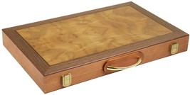 Open Box! 18&quot; Orion Craft Wood Backgammon Set - Burlwood - £54.88 GBP
