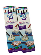 Edible Ink Markers Food Coloring Markers 8 Pens 4 Colors Baked with Love 2 boxes - £5.38 GBP