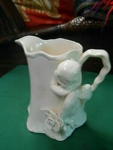 Great CHERUB Design Porcelain PITCHER - $14.44