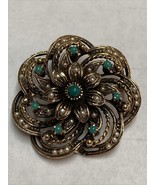 Authenticity Guarantee

Antique Jade/Jadeite &amp; Pearls 14K Gold Floral Br... - $24,934.52 MXN