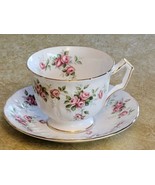 Aynsley GROTTO ROSE Tea Cup &amp; Saucer Pink Roses #185 - £18.17 GBP