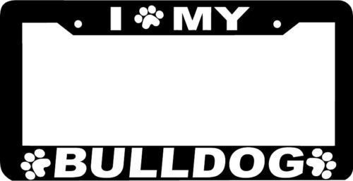 BULLDOG DOG paw print License Plate Frame - $4.49