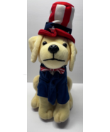 Raising Canes Collectors Dog 2019 Plush 10&quot; Puppy USA Flag Patriotic - $237.71 MXN