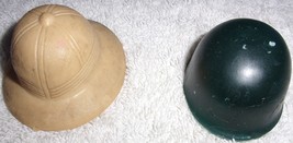Vintage GI Joe Combat Army Helmet &amp; Adventure Team Safari Hat 1970s - $12.99