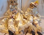 2 Show Stoppers Collectible Porcelain Victorian Cat Dolls &quot;Kitty&quot; Posabl... - £30.37 GBP