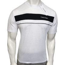 Nwt Calvin Klein Msrp $54.99 Men&#39;s White Crew Neck Short Sleeve T-SHIRT L Xl - £20.13 GBP