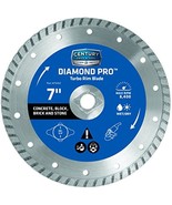 Century Drill &amp; Tool 75452 Professional Turbo Rim Diamond Pro Saw Blade, 7&quot; - $57.44 CAD