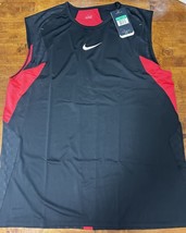 Nike Rafa Rafael Nadal Dri Fit Tennis Shirt Red Black Size XL NOS 126312 - $149.99