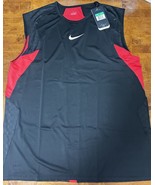 Nike Rafa Rafael Nadal Dri Fit Tennis Shirt Red Black Size XL NOS 126312 - £121.82 GBP