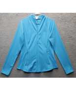 Sigrid Olsen Golf &amp; Tennis Jacket Womens Small Blue Long Sleeve Stretch ... - £22.04 GBP