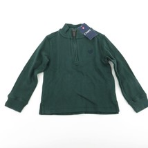 Chaps Boys Green Ribbed 1/4 Zip Shirt Size 4 NWT $36 - £9.67 GBP